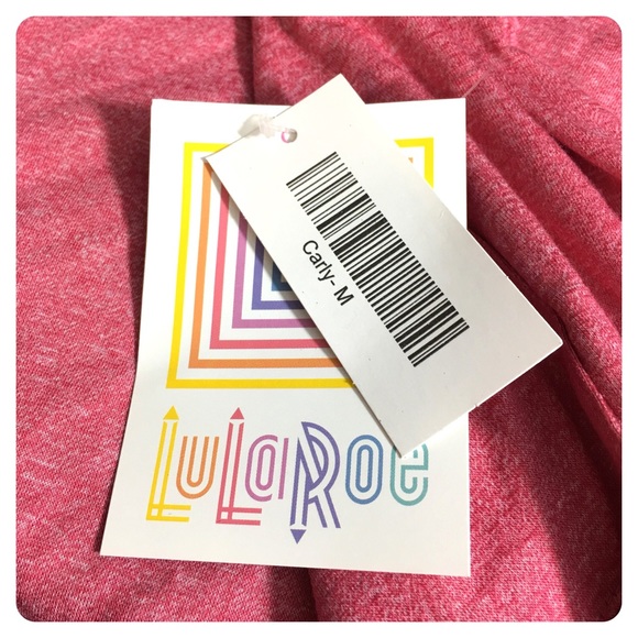 🆕LULAROE carly heathered red dress - Picture 5 of 8